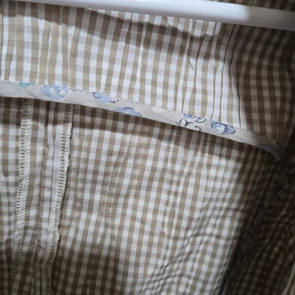 Cabi Ginger Snap Gingham Plaid Blazer Small Style 346 Floral Cuffs - Picture 12 of 12